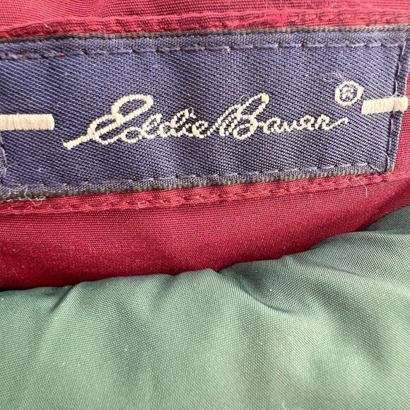 VINTAGE Eddie Bauer Jacket Mens green Goose Down Puffer Insulated Hooded sz M. - Picture 10 of 11